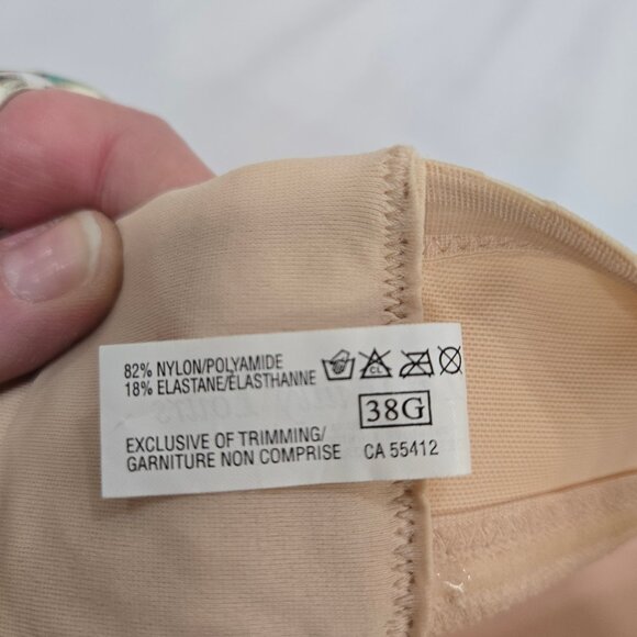 Fit Fully Yours Nude Strapless Bra Size 38G - Picture 4 of 6